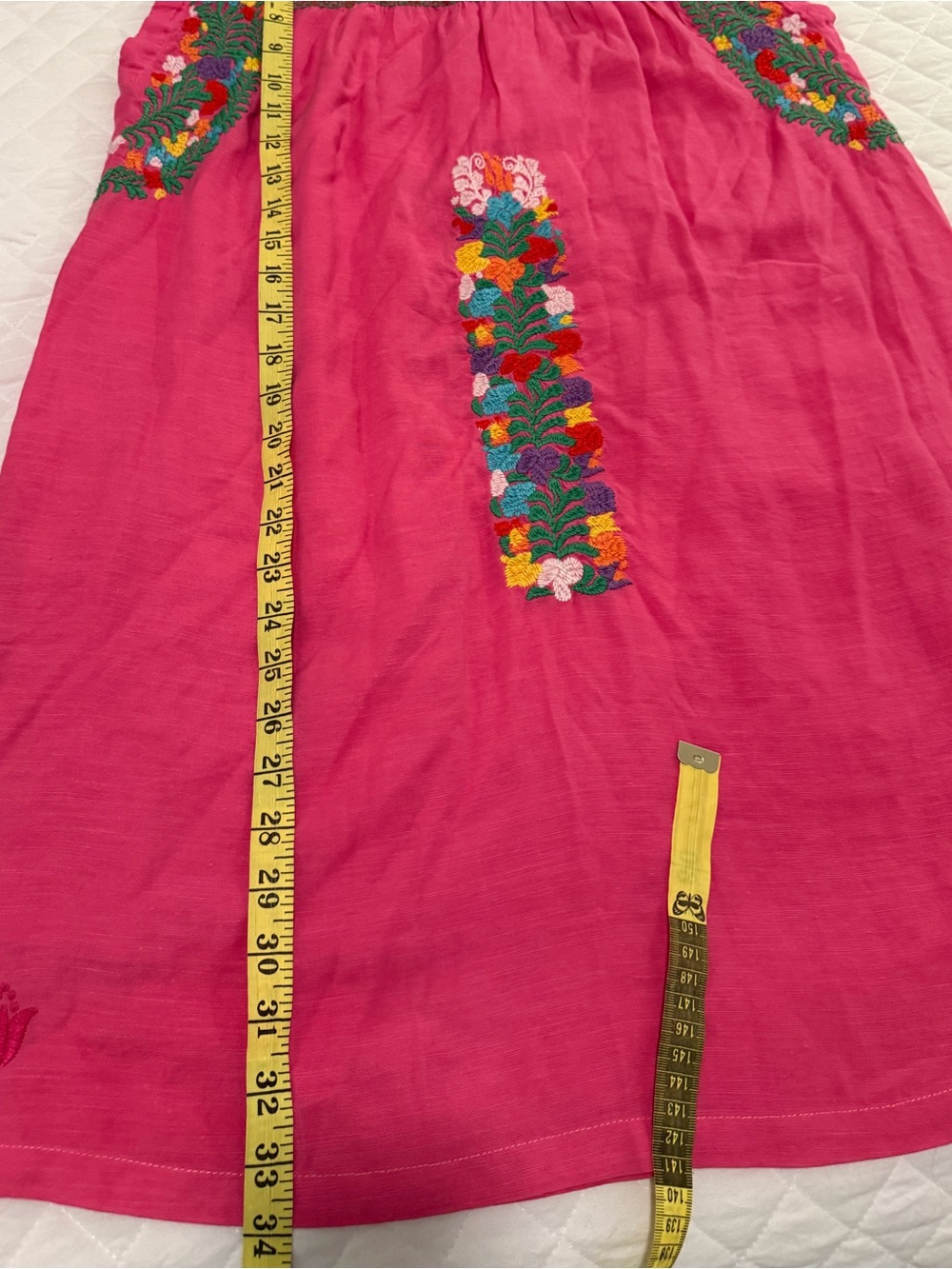 J.Marie Women’s Embroidered Pink Sleeveless Dress Knee length lined size S - Picture 4 of 9